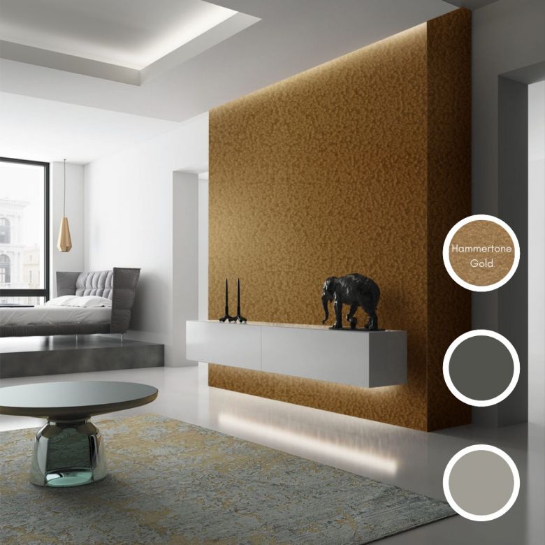 أضف مظهرًا جذابا إلى منزلك من خلال تزيين الأسطح الفولاذية بدهاناتنا المزخرفة بألوان المطرقة.